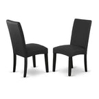 Ensemble table de salle à manger 7 pièces avec plateau en bois massif finition chêne naturel et 6 chaises avec