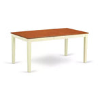 Ensemble de salle à manger rectangulaire 137x168 cm avec rallonge et 4 chaises à double dossier en X - HomeStock