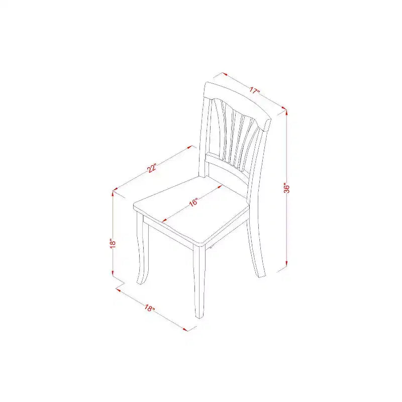 Table à manger HomeStock 7 pièces avec plateau en bois massif finition cerisier et crème, et 6 chaises