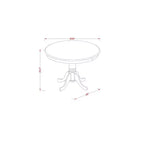 Ensemble de dînette campagnard français - Ensemble table et chaises 3 pièces - Meubles de salle à manger en tissu lin