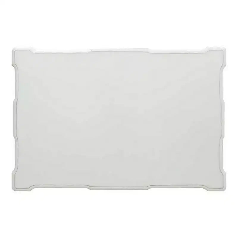 Table basse Royal Hampton de 53 pouces, pieds volutes traditionnels, or brossé, blanc