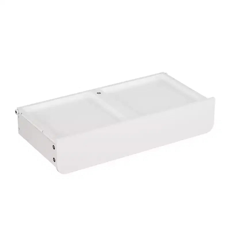 Étagère à livres pour enfants avec 3 bacs de rangement en tissu et tiroir, organisateur de jouets pour tout-petings, bibliothèque, blanc - ModernLuxe