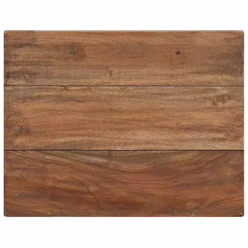 Table de chevet en bois d'acajou massif marron 40x30x51 cm