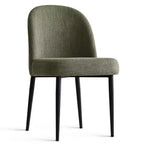 Lot de 2 chaises de salle à manger rembourrées, chaises de cuisine en lin avec pieds en métal, chaises d'appoint modernes sans accoudoirs pour salle à manger - Panipeachy