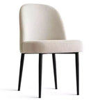 Lot de 2 chaises de salle à manger rembourrées, chaises de cuisine en lin avec pieds en métal, chaises d'appoint modernes sans accoudoirs pour salle à manger - Panipeachy