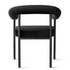 Lot de 4 Chaises de Salle à Manger en Velours Rembourré avec Accoudoirs, Chaises de Cuisine Modernes à Dossier Courbé, Fauteuil de Salle à Manger - Panipeachy