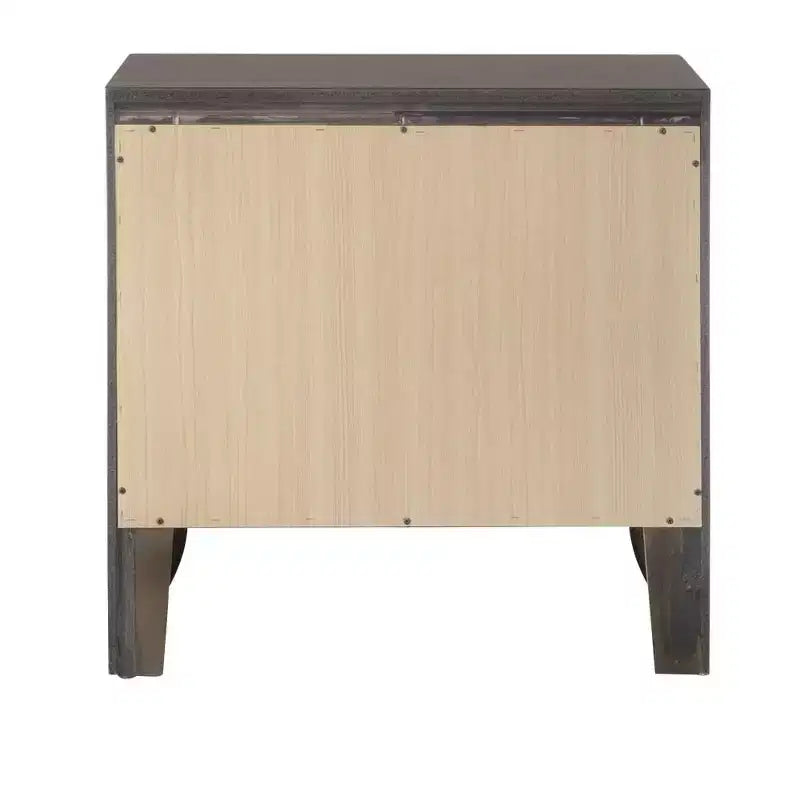 Table de chevet Royal Hampton avec façade de tiroir biseautée, Gris