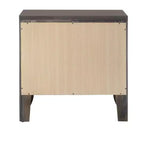 Table de chevet Royal Hampton avec façade de tiroir biseautée, Gris