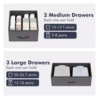 Commode en tissu Slim à 5 tiroirs avec cadre en métal, organisateur de rangement compact avec étagères et crochets