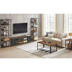 Meuble TV pour Téléviseurs, Meuble de Rangement, Console TV Industrielle Turquoise