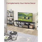 Meuble TV pour Téléviseurs, Meuble de Rangement, Console TV Industrielle Turquoise