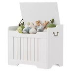 Coffre de rangement, Banc de rangement en bois avec charnière de sécurité, Coffre à couvertures avec couvercle à charnière, Supporte 159 kg, pour entrée, salon, chambre à coucher