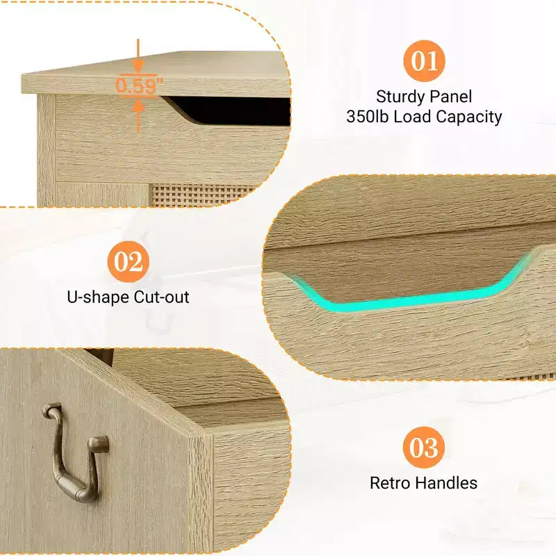 Coffre de rangement, Banc de rangement en bois avec charnière de sécurité, Coffre à couvertures avec couvercle à charnière, Supporte 159 kg, pour entrée, salon, chambre à coucher
