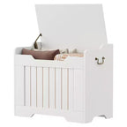 Coffre de rangement, Banc de rangement en bois avec charnière de sécurité, Coffre à couvertures avec couvercle à charnière, Supporte 159 kg, pour entrée, salon, chambre à coucher