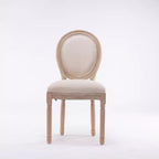 Lot de 2 chaises de salle à manger en bois avec dossier, chaises classiques sans accoudoirs rembourrées pour cuisine ou salle à manger-Panipeachy