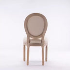 Lot de 2 chaises de salle à manger en bois avec dossier, chaises classiques sans accoudoirs rembourrées pour cuisine ou salle à manger-Panipeachy