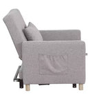 Fauteuil convertible moderne Okak avec lit gigogne, fauteuil rembourré pour salon, chambre, bureau