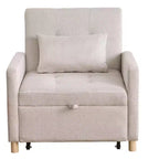 Fauteuil convertible moderne Okak avec lit gigogne, fauteuil rembourré pour salon, chambre, bureau