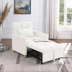 Fauteuil convertible moderne Okak avec lit gigogne, fauteuil rembourré pour salon, chambre, bureau