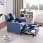 Fauteuil convertible moderne Okak avec lit gigogne, fauteuil rembourré pour salon, chambre, bureau