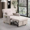 Okak Modern Convertible Sleeper Sofa Accent Chair with Pull-Out Bed,Upholstered Lounge Chair for Living Room,Bedroom,Office