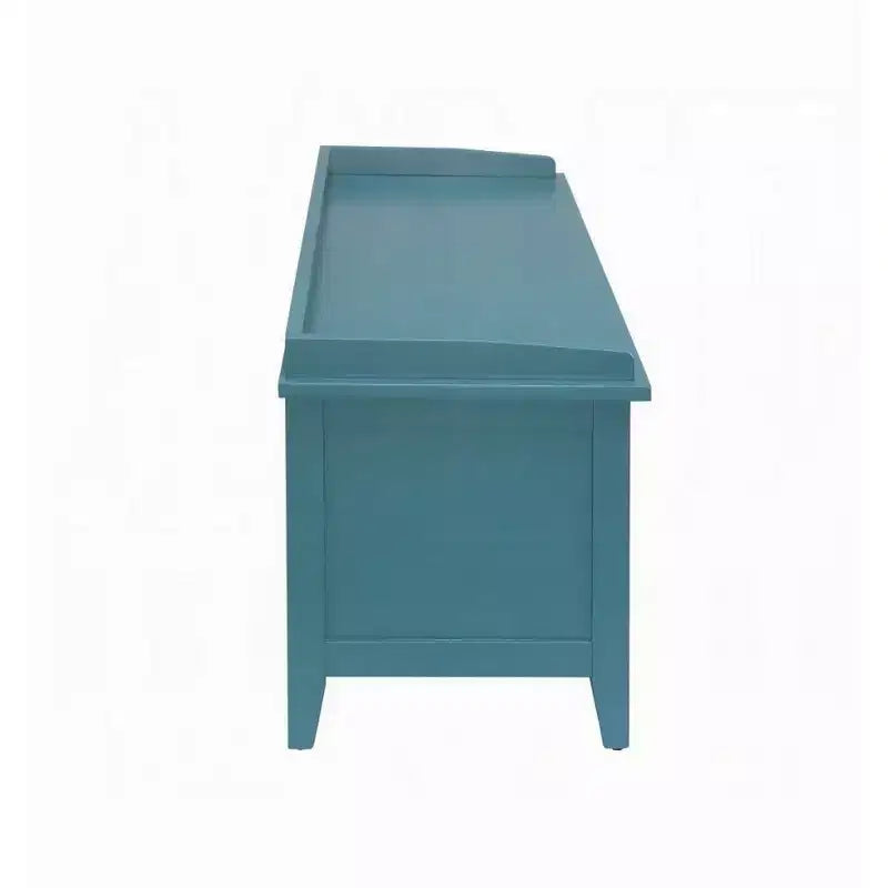 Banc en bois Royal Hampton avec panier de rangement, bleu