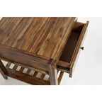 Jofran, table d'appoint carrée en bois massif Beacon Street Modern Essential