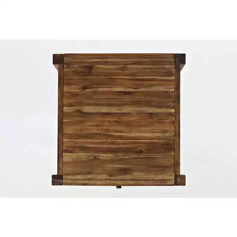 Jofran, table d'appoint carrée en bois massif Beacon Street Modern Essential