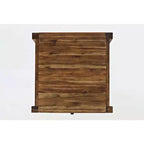 Jofran, table d'appoint carrée en bois massif Beacon Street Modern Essential