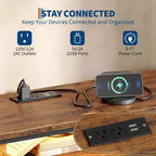 Meuble TV pour téléviseurs de 65, 70, 75 pouces, commode longue à 10 tiroirs avec prises de courant, meuble TV de 63 pouces avec tiroirs de rangement