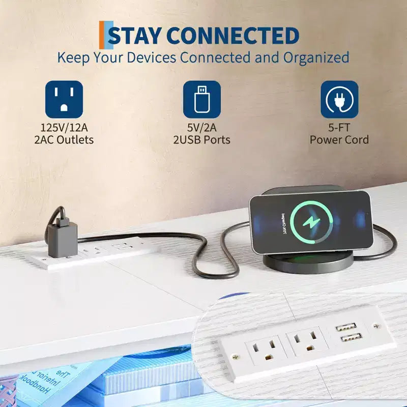 Meuble TV pour téléviseurs de 65, 70, 75 pouces, commode longue à 10 tiroirs avec prises de courant, meuble TV de 63 pouces avec tiroirs de rangement