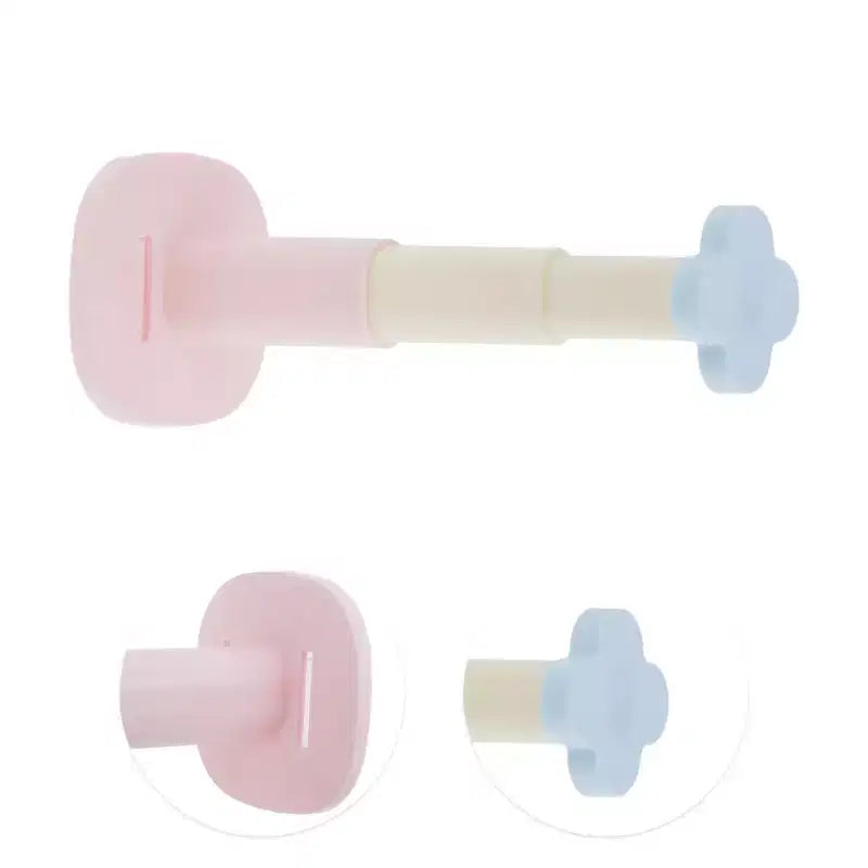 Unique Bargains Support de rangement adhésif durable télescopique à 3 sections pour bandeau floral, 1 pièce