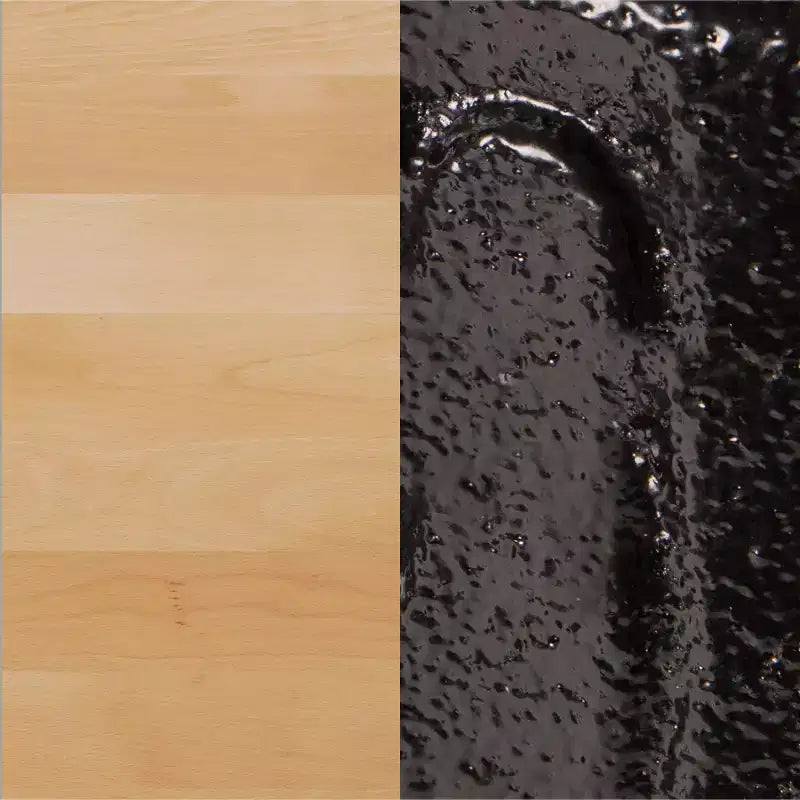 Plateau de table commercial d'intérieur rond en bois massif Bennett de Flash Furniture avec piètement de table de bistrot décoratif en fonte résistant à la rouille de 22,75 x 22,75 po