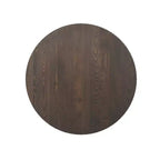 Plateau de table commercial d'intérieur rond en bois massif Bennett de Flash Furniture avec piètement de table de bistrot décoratif en fonte résistant à la rouille de 22,75 x 22,75 po