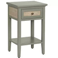 Crestview Collection Rectangle Green Solid Wood Accent_End Table