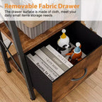 Étagère échelle à 5 niveaux Celebalcony avec tiroir, étagère d'angle moderne avec rangement pour CD/livres/films, bibliothèque pour la maison/le bureau, marron rustique