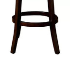 Tabouret de bar contemporain Royal Hampton avec coussin en lin, fini beige, ensemble de 2