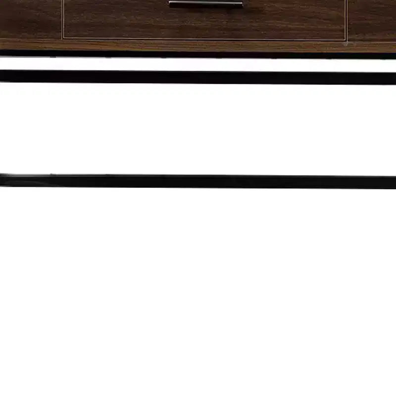 Bureau Royal Hampton avec plateau relevable de rangement et prise USB, marron