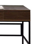 Bureau Royal Hampton avec plateau relevable de rangement et prise USB, marron