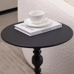 Table basse ronde vintage en métal Table d'appoint Canapé Chevet Petite accentuation d'espace