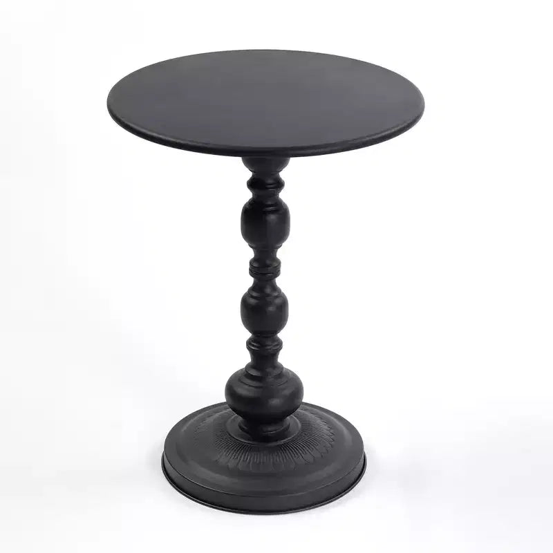 Table basse ronde vintage en métal Table d'appoint Canapé Chevet Petite accentuation d'espace