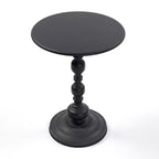 Table basse ronde vintage en métal Table d'appoint Canapé Chevet Petite accentuation d'espace