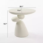 Table d'appoint en fibre de verre Lucky Stone, coin minimaliste, café, décoration, salon, chambre, chambre d'amis