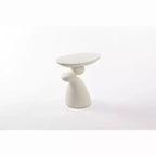 Table d'appoint en fibre de verre Lucky Stone, coin minimaliste, café, décoration, salon, chambre, chambre d'amis