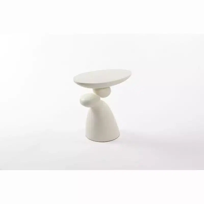 Table d'appoint en fibre de verre Lucky Stone, coin minimaliste, café, décoration, salon, chambre, chambre d'amis
