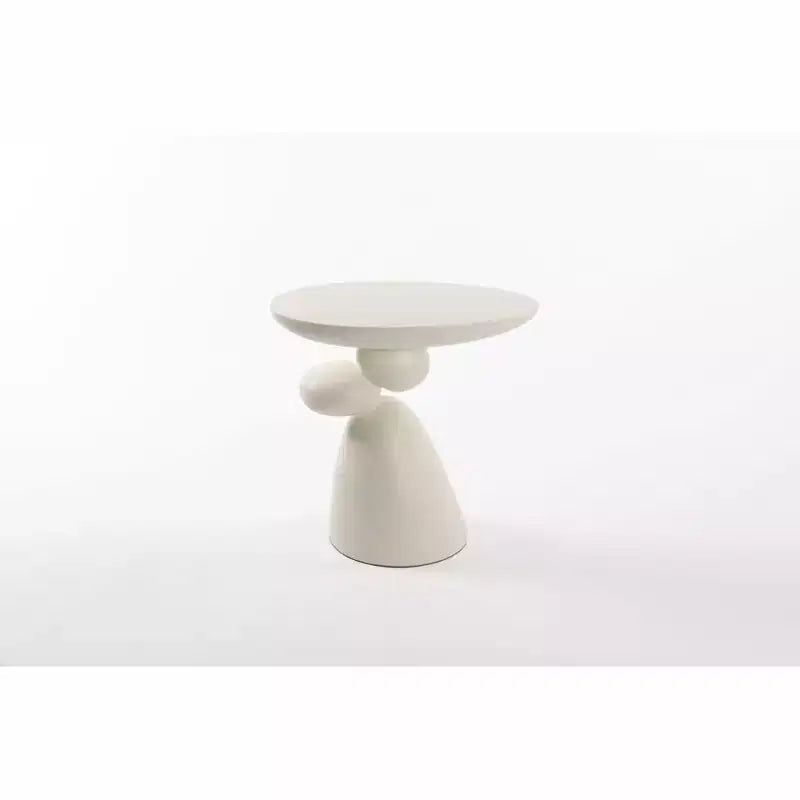 Table d'appoint en fibre de verre Lucky Stone, coin minimaliste, café, décoration, salon, chambre, chambre d'amis