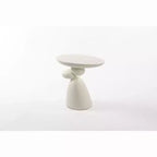 Table d'appoint en fibre de verre Lucky Stone, coin minimaliste, café, décoration, salon, chambre, chambre d'amis
