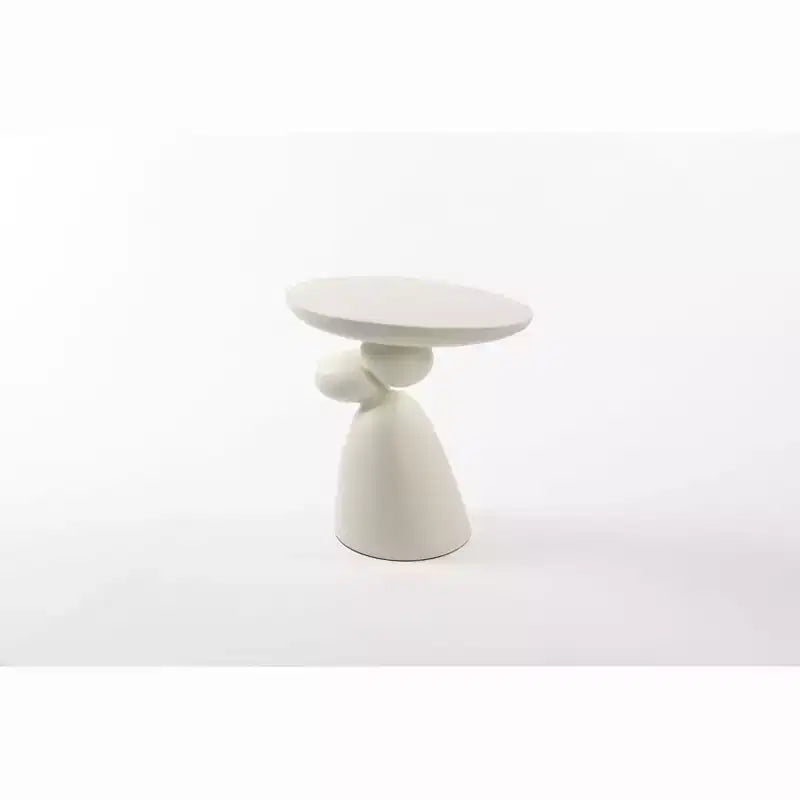 Table d'appoint en fibre de verre Lucky Stone, coin minimaliste, café, décoration, salon, chambre, chambre d'amis