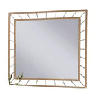 Miroir décoratif d'appoint Royal Hampton, cadre en métal plaqué or glamour de 39 pouces