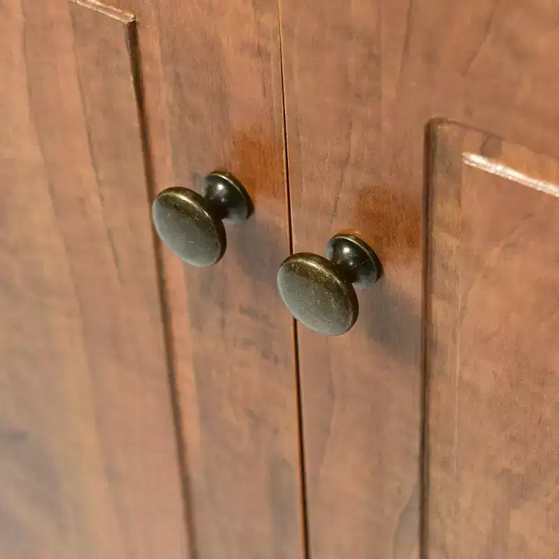 Meuble de salle de bain triangulaire blanc MAYEERTY, étagères réglables, meuble bas autoportant